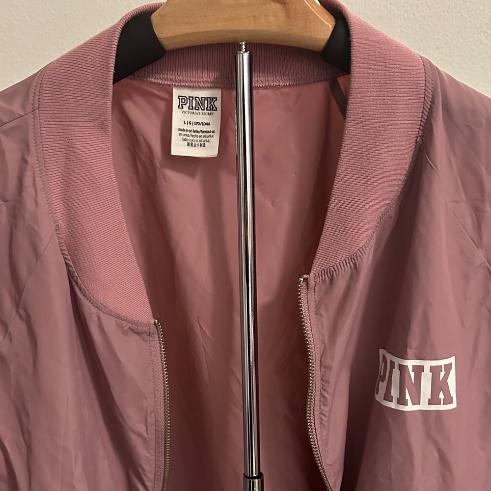 PINK Victoria's Secret Women's Dusty Rose Bomber Jacket